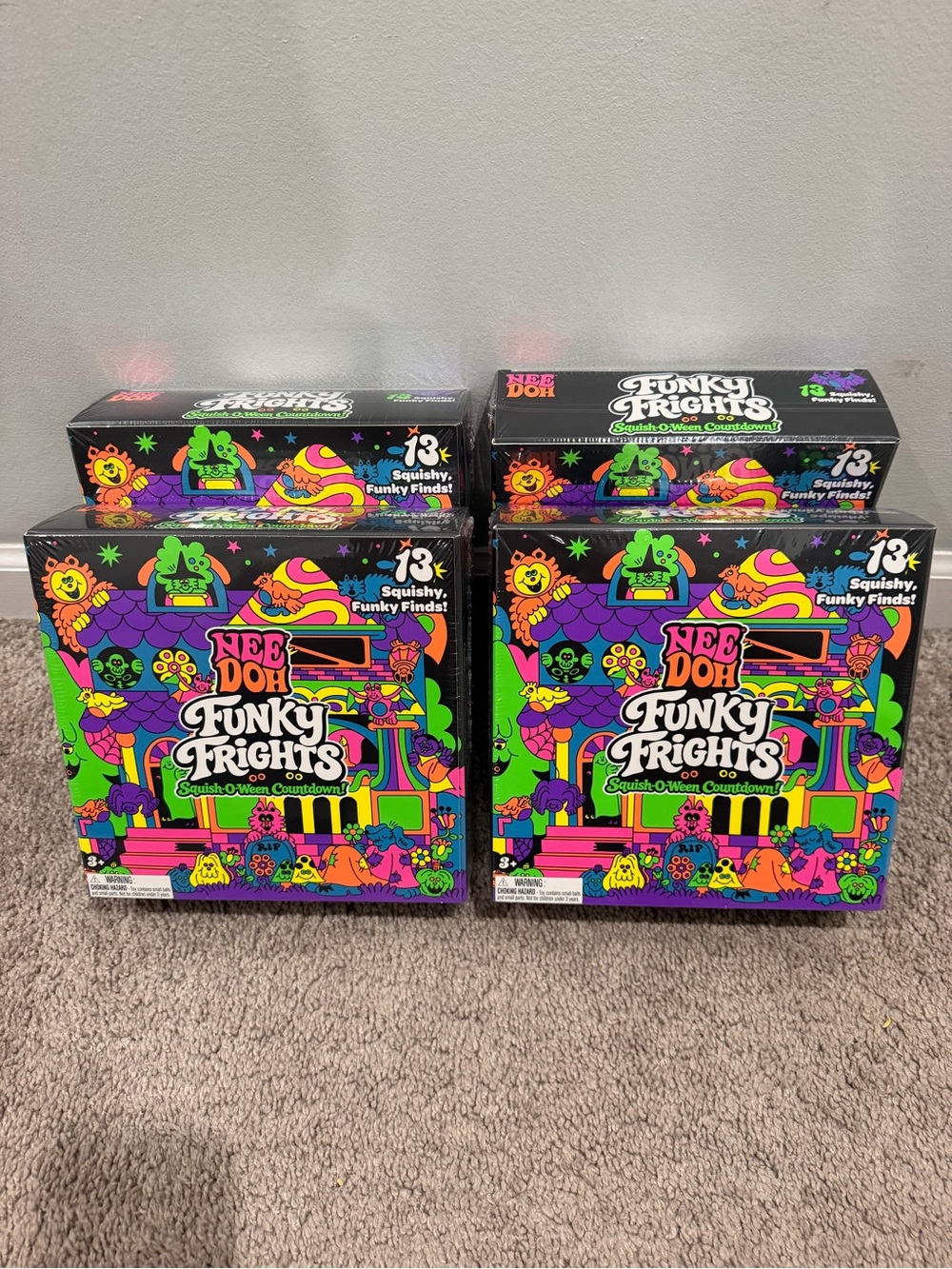 Needoh Funky Frights - lot of 4